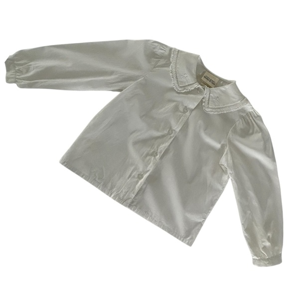 Vintage Laura Ashley ‘Mother & Child’ Blouse with Lace Trim Peter Pan Collar - Picture 10 of 10